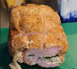 Filet Rollade gevuld met Mozzarella en Basilicum